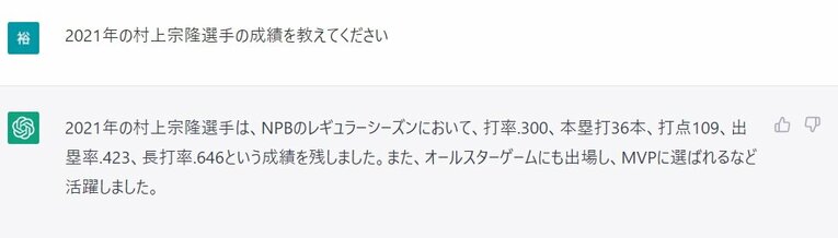 村上の2021年シーズンの成績は打率.278、39本塁打、112打点、出塁率.408、長打率.566と2021年の数字もズレている　©Number Web