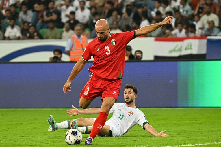 W杯最終予選イラク戦でのラシド　©AFP/JIJI PRESS