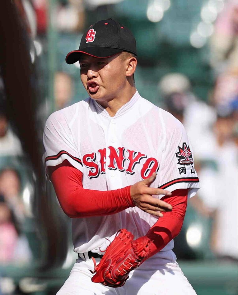 大垣日大戦でも好投を見せた三宅一誠　©JIJI PRESS