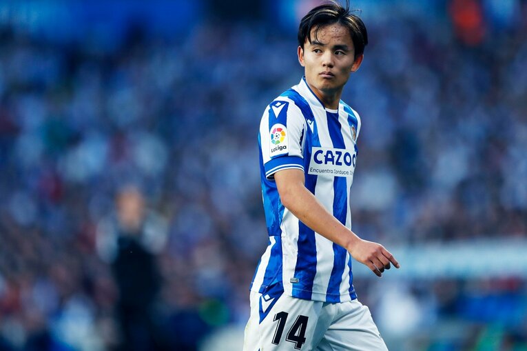 「TAKE 14」ユニ少年の期待に応えて…前髪イメチェン久保建英のW杯後ソシエダ初戦「ゴールへの気迫＋守備」を撮った〈写真多数〉(47)