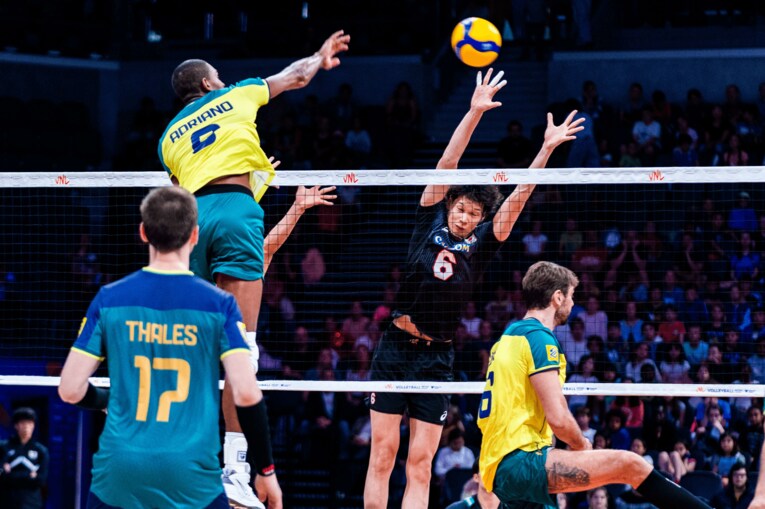 山内晶大（NVLブラジル戦）　©︎FIVB