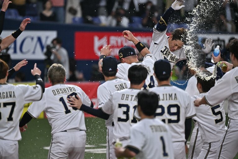 日本シリーズ第5戦のサヨナラホームラン　©︎Hideki Sugiyama