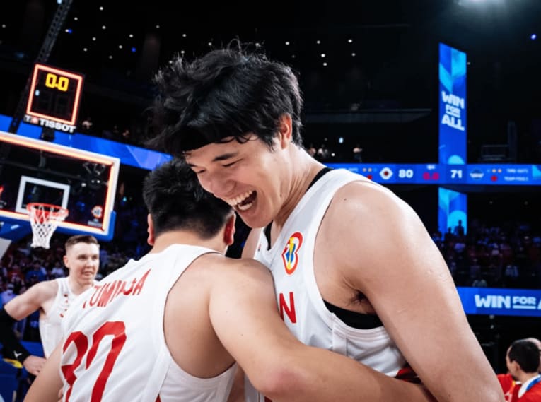 W杯カーボベルデ戦の渡邊雄太　©FIBA