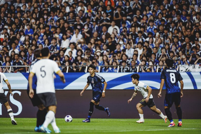 9月のホーム戦では7－0と大勝したが、中国の練度は2カ月で明らかに増していた　©Kiichi Matsumoto