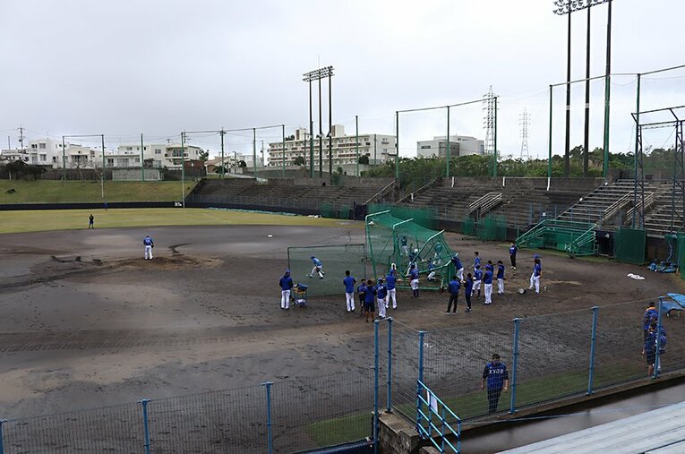 主力クラスの選手が数多くいたDeNAファームのキャンプ ／ photograph by Kou Hiroo
