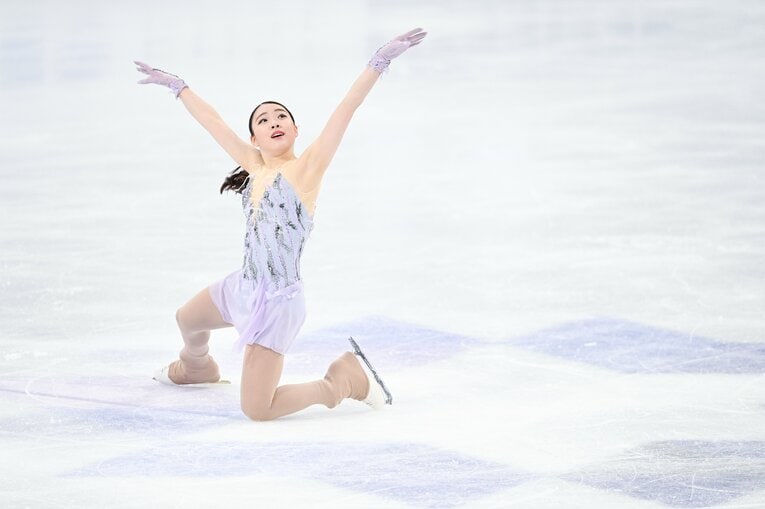 2021年3月、世界選手権フリー　©Asami Enomoto