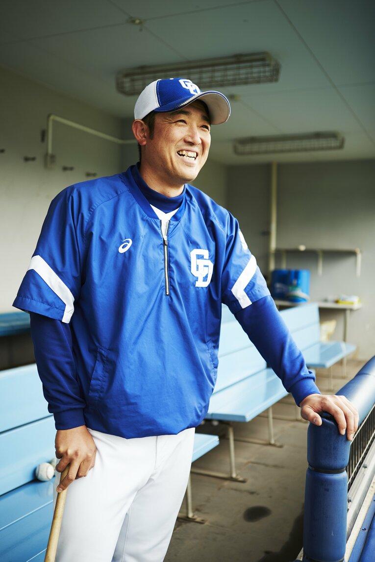 中日でコーチをしていた頃の小山氏（2017年）　©Sports Graphic Number