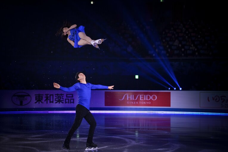 4月の国別対抗戦での演技　©Getty Images