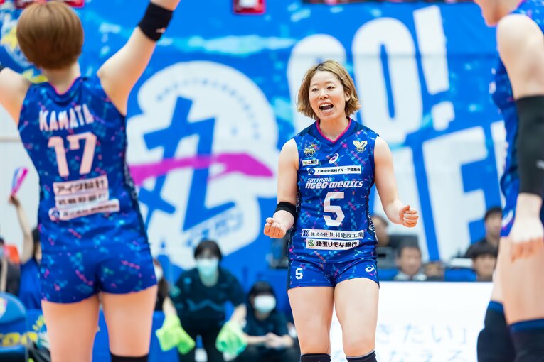 主将としてチームを牽引した内瀬戸真実　©︎SV.LEAGUE