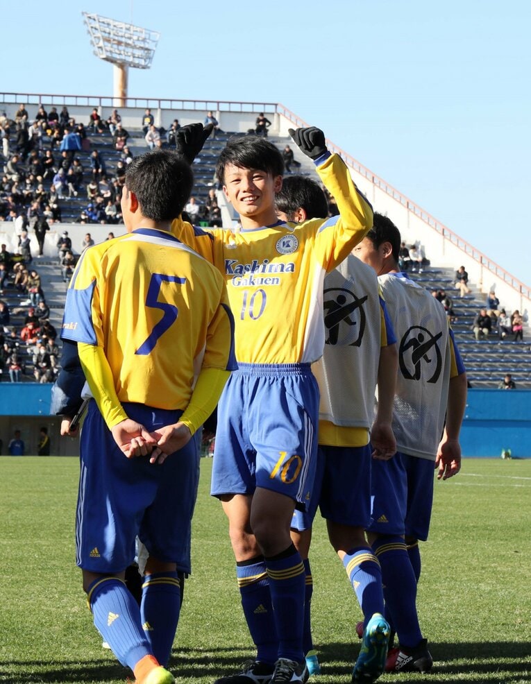 上田綺世／鹿島学園 ／ photograph by Sankei Shimbun