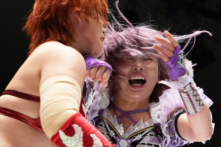 中野たむと舞華の前哨戦　©Masashi Hara