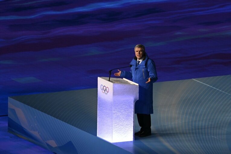 バッハ会長のスピーチ　©Asami Enomoto/JMPA