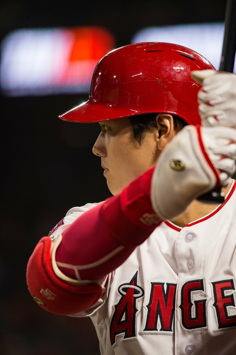 【未公開ショット多数！エンゼルス時代の秘蔵愛されショット】2018年の初々しい大谷（当時24歳／全20枚超）　©Nanae Suzuki