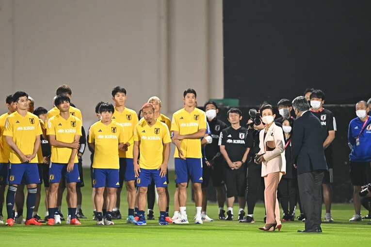 練習に激励に訪れたこちらのお方は…高円宮妃久子さま　©Takuya Kaneko／JMPA