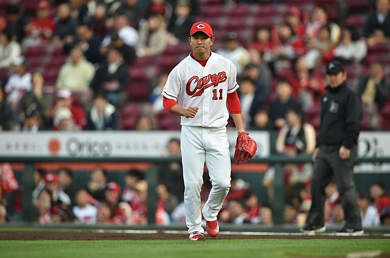 2015年中日戦の広島・福井 ／ photograph by Hideki Sugiyama