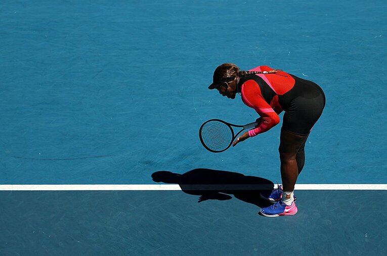 雄叫びを挙げるセリーナ©Getty Images