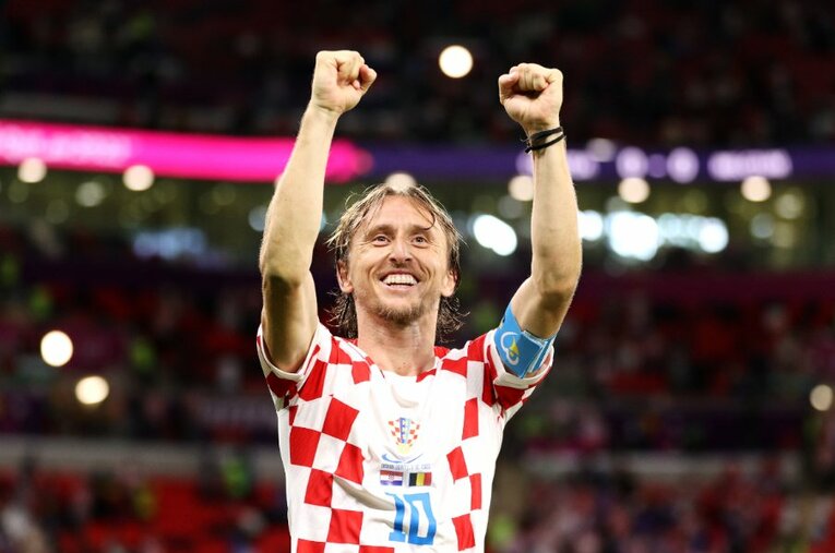 ロシアW杯準優勝の原動力となり、2018年のバロンドールを受賞したルカ・モドリッチ。37歳になった現在もキャプテンとしてクロアチアを牽引している ／ photograph by Getty Images