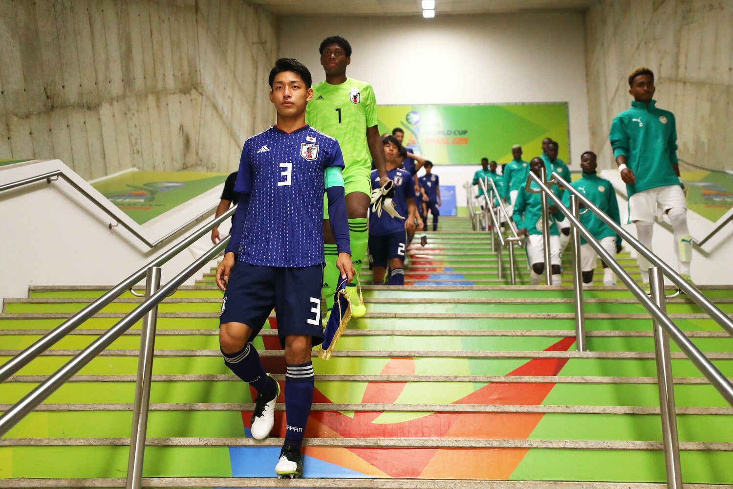 2019年、U-17W杯の半田　©Getty Images