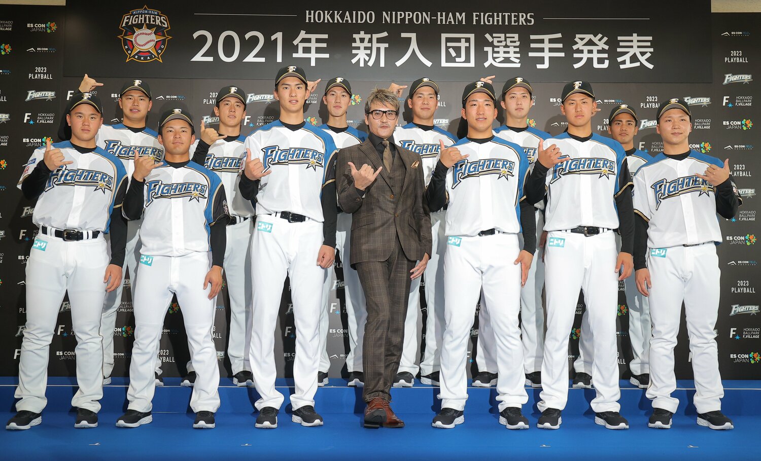 今季の日ハムをけん引する2021年ドラフトでの入団選手たち ©JIJI PRESS