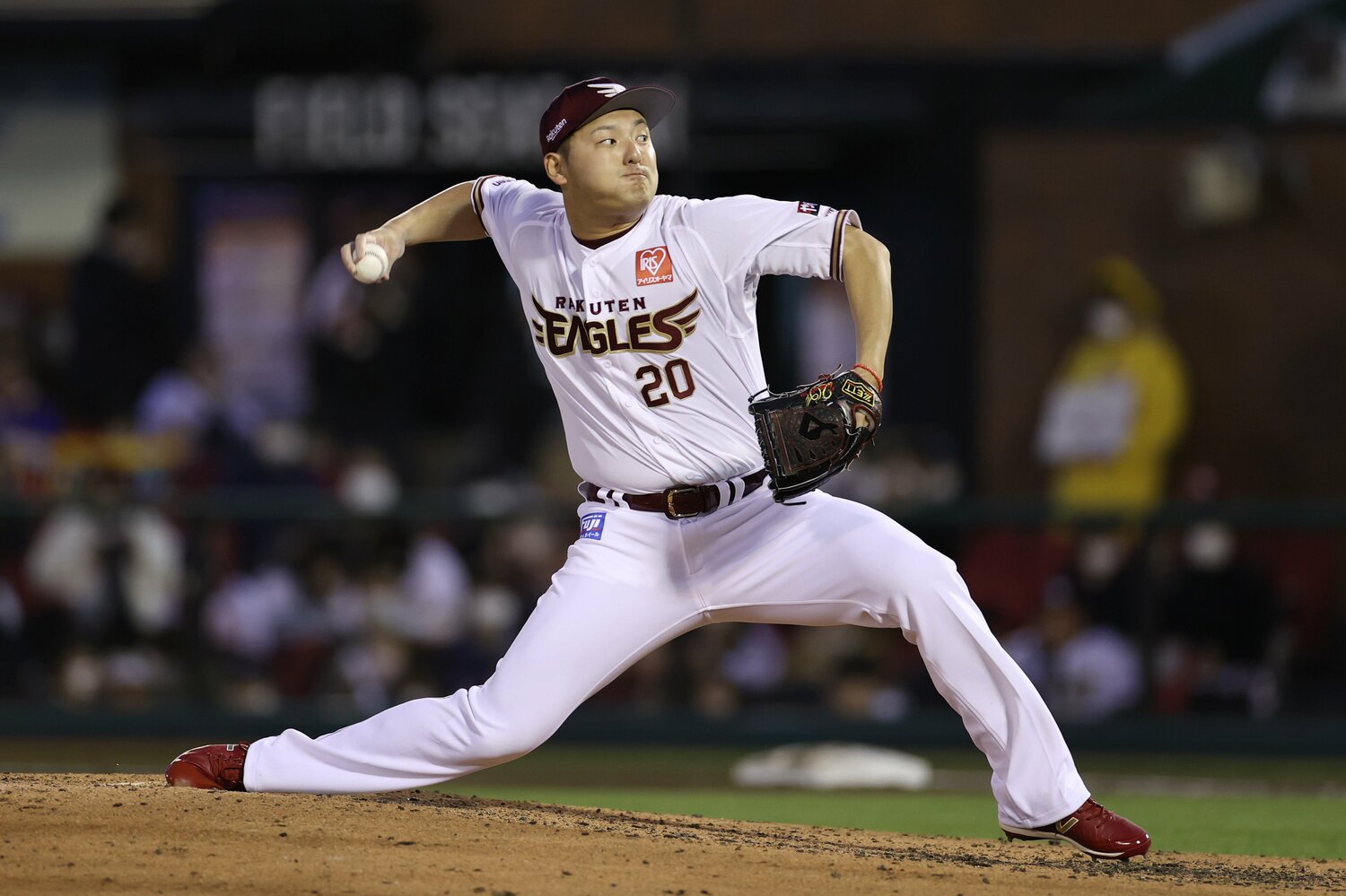 2014年ドラフト1位で楽天に入団し、現在は中継ぎで活躍を見せる安樂　©JIJI PRESS