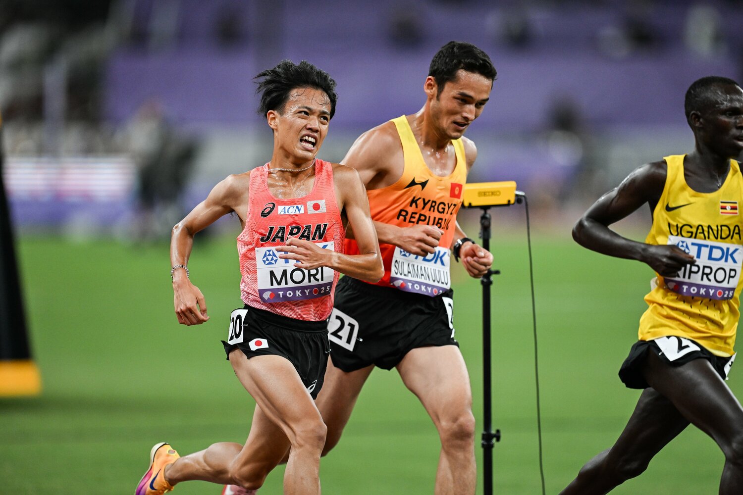 大迫傑もなしえなかった史上初の5000m決勝進出に挑んだ森だったが、世界の壁にはね返された ©Nanae Suzuki