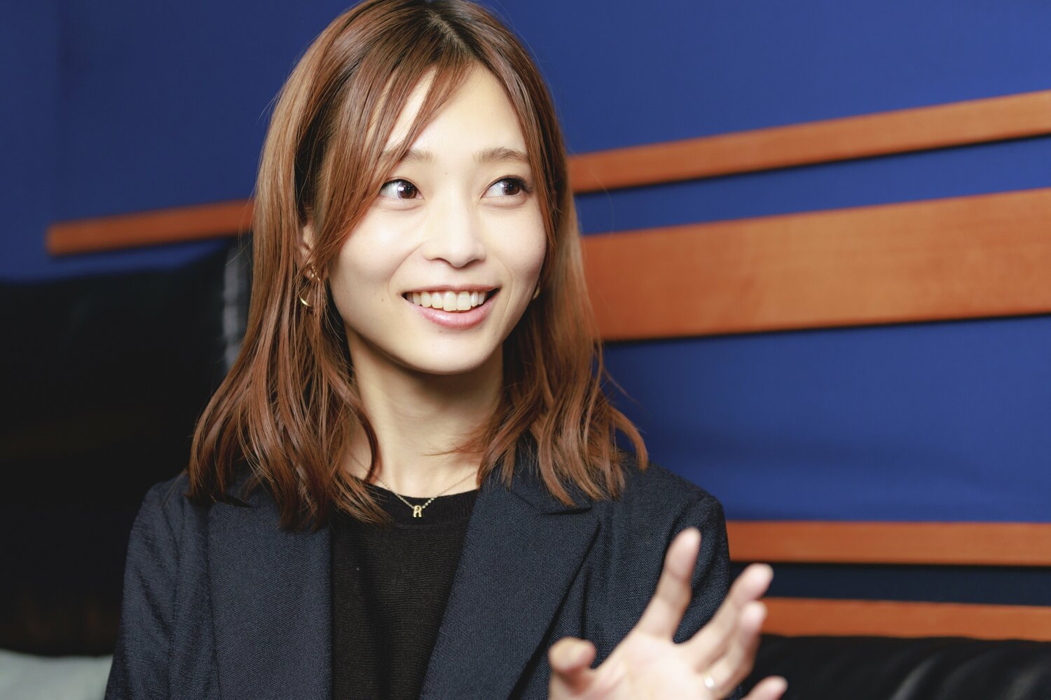 ユーモアをまじえ、若月との夫婦関係について明かした立花理香 ©︎Kiichi Matsumoto