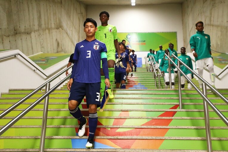 2019年、U-17W杯の半田　©Getty Images