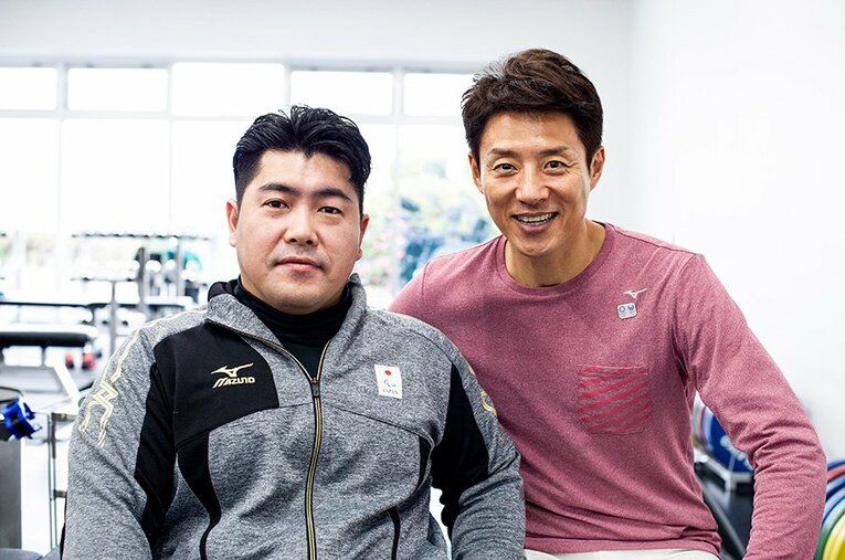 どんな時でもわが道を行く、とんでもなく前向きな思考の大堂に、松岡も脱帽！ ／ photograph by Yuki Suenaga