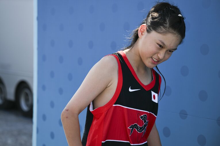 世界ランク1位ながら予選敗退に終わった14歳の小野寺　©Asami Enomoto／JMPA