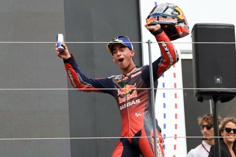 アコスタはグランプリ史上3番目のスピード記録で、最高峰クラスの表彰台に立った　©Satoshi Endo