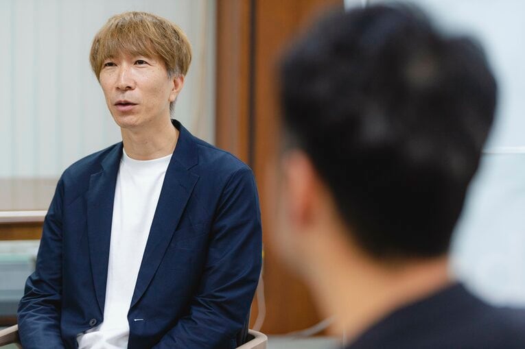 次回作の構想について明かす森合氏　©︎Wataru Sato