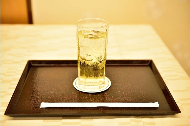 第91期棋聖戦第3局で藤井三冠が頼んだ「白ぶどうジュース」　©日本将棋連盟