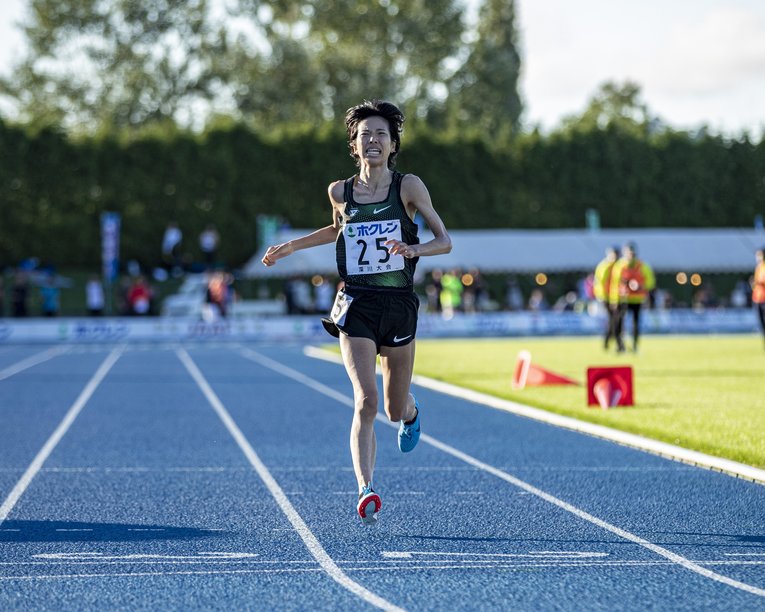 2018年の復帰初戦、3000m9分20秒74だった　©Takeshi Nishimoto