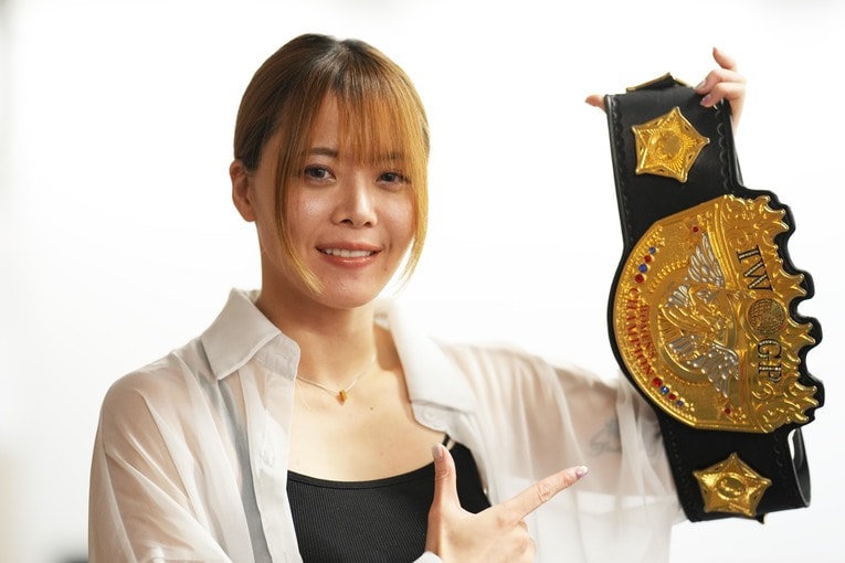 IWGP女子王者の岩谷麻優　©Essei Hara