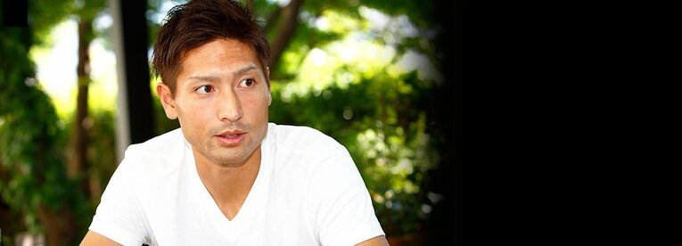 一時帰国中の取材だったが、田中順也は見るからにコンディション良好な気配を漂わせていた。今、日本人でもっともCLに近い選手と言えるだろう。 ／ photograph by Kiichi Matsumoto