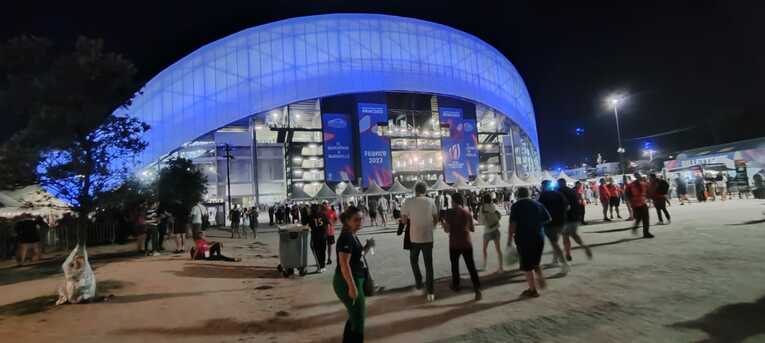 10月1日、南アフリカ対トンガが行なわれたマルセイユのヴェロドローム・スタジアム