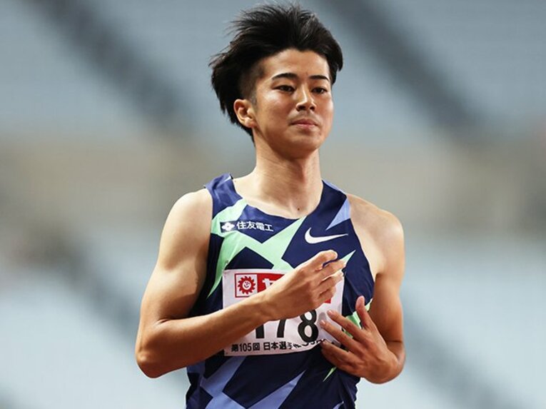 日本選手権を制し、初の五輪切符を手に入れた多田修平 ／ photograph by Naoki Morita/AFLO