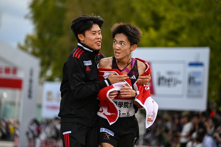 3位だった昨年10月の出雲駅伝ではアンカーを務めた平林　©Nanae Suzuki
