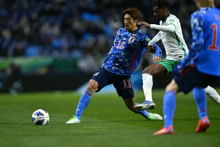 守田英正（最終予選サウジアラビア戦）　©Takuya Sugiyama/JMPA