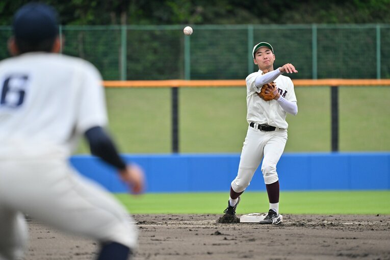 昨秋には日ハムから5位指名を受けた早大学院出身の山縣　©Hideki Sugiyama