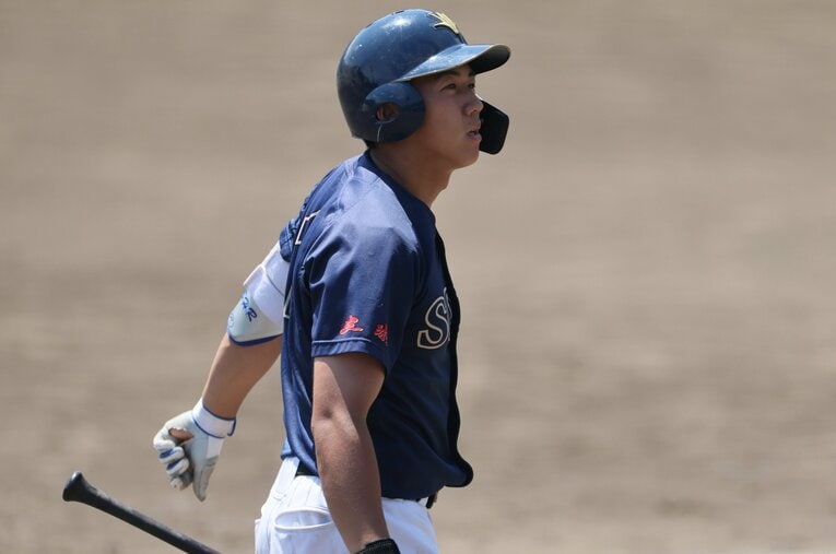 複数球団の競合が予想される創価大の立石正広（180cm85kg）　©Shigeki Yamamoto