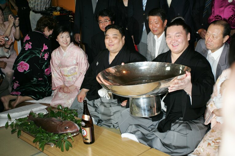 2007年5月、夏場所で全勝優勝。横綱昇進を確実にした　©Hideki Sugiyama