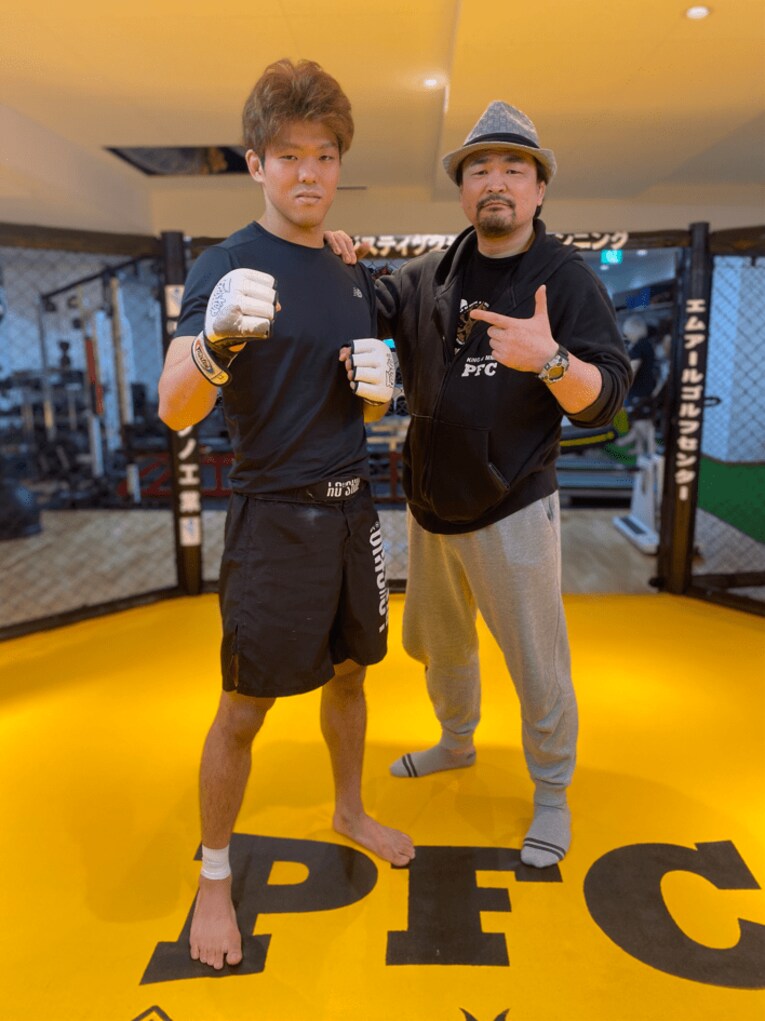 山本喧一と息子の空良　©Gantz Horie