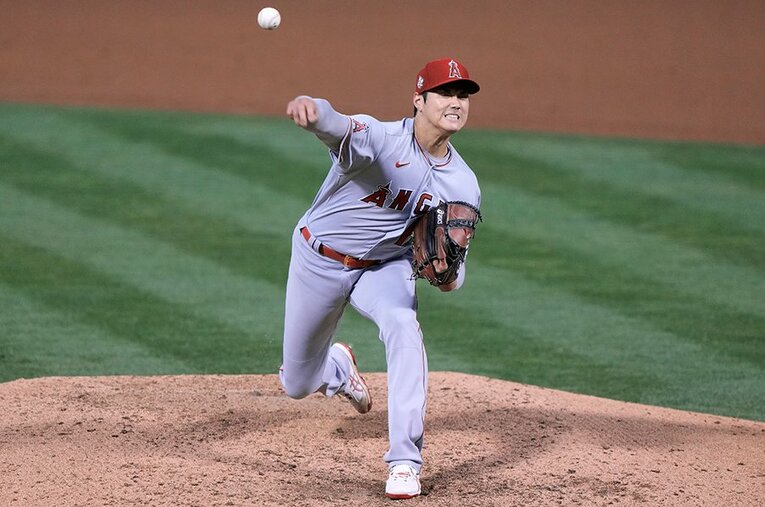 34号本塁打を放った大谷翔平 ／ photograph by Getty Images