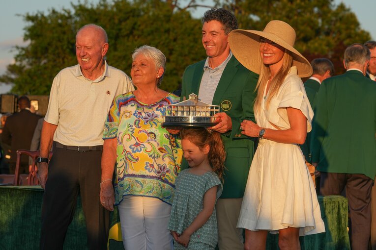 2年連続でグリーンジャケットを身に纏ったロリー・マキロイ　©︎Ben Jared/PGA TOUR via Getty Images