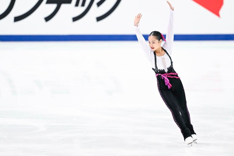 2023年全日本選手権、島田麻央の演技　©︎Asami Enomoto
