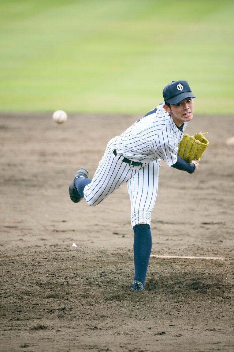 直球は高校3年の夏に160kmを計測した　©Asami Enomoto