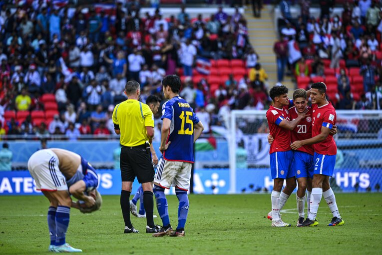 試合終了の瞬間　©Takuya Sugiyama/JMPA