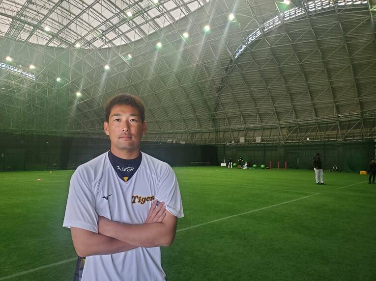 インタビューに思いを明かした岩崎　©︎Shunsaku Sakai