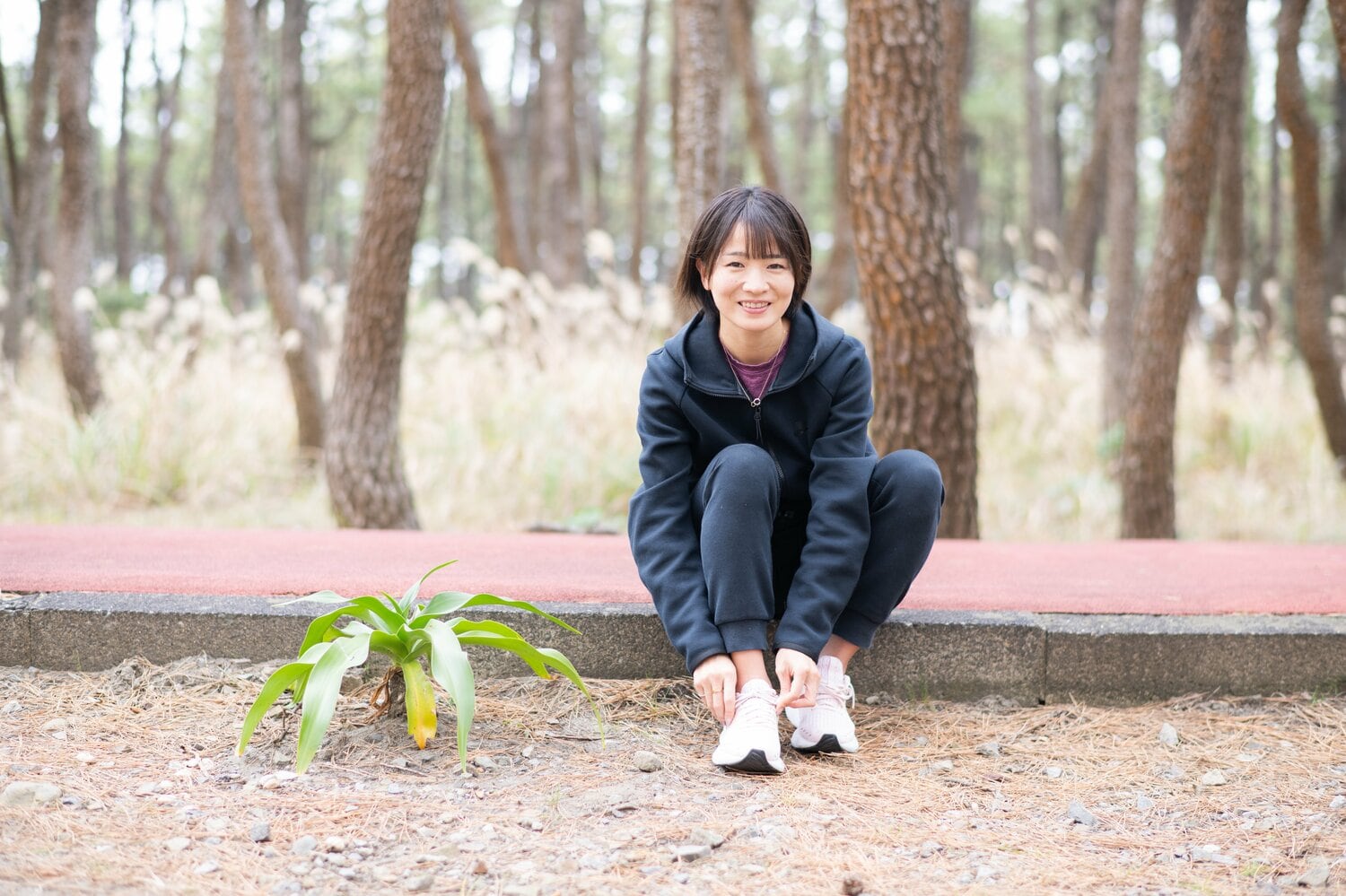 当初は重たく感じていたシューズも今は共に長く走り続ける存在に　©Nanae Suzuki